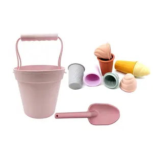 2023 Choice Outdoor Sandbox Toys Set Sand Bucket pala 3D stampi per gelato e borsa da spiaggia in rete nuovi giocattoli da spiaggia per gelato