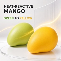 Jouet anti-stress à presser en forme de bloc de construction, mangue moelleuse, changeant de couleur thermiquement, ASMR, sonore et croustillant