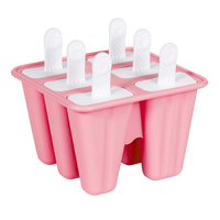 Moule à sucettes glacées en silicone durable à 4 trous et 6 trous à 9 trous pour bricolage plateau à crème glacée et baril à sucettes glacées