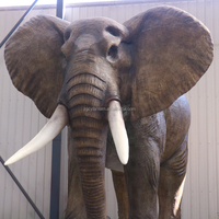 Éléphant animatronique de taille réelle personnalisable réaliste de haute qualité pour les expositions dans une variété de sites