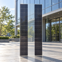 Panneau solaire transparent de qualité supérieure, 110W, verre trempé double, module photovoltaïque BIPV personnalisé pour façade de bâtiment, directement de l'usine