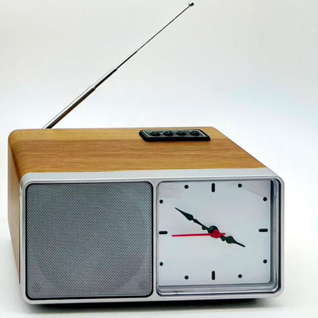 MLK-8413 Square Shaped cheap Fm portable Radio clock decoration wireless Home Radio