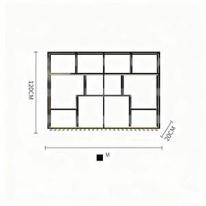 رف تخزين معلق على الحائط مصنوع من الحديد بتصميم صناعي - Product Image 5