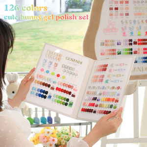 ชุดเจลทาเล็บสีน่ารักลายกระต่าย 126 สี ยี่ห้อ SW สำหรับมืออาชีพ แบบลอกออกได้ด้วยน้ำยาล้างเล็บ ใช้กับหลอด UV/LED เหมาะสำหรับร้านทำเล็บ รับผลิตแบรนด์ส่วนตัว (OEM) - Product Image 5