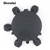 Boîte de jonction ronde sous-marine IP68 Boîte d'alimentation extérieure Boîte électrique étanche souterraine 5 voies