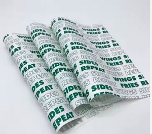 Papier ciré alimentaire imprimé sur mesure, très vendu, jetable, en PE, pour gâteaux, sandwichs, hamburgers, anti-graisse - Product Image 5