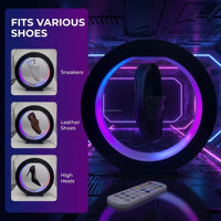 Support rotatif pour chaussures à lévitation magnétique avec éclairage LED, présentoir créatif flottant pour chaussures de bureau