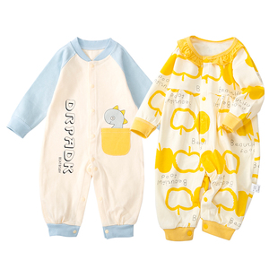 Biduole primavera e autunno tutina in cotone morbido per bambini vestiti autunnali traspiranti per neonati e bambine - Product Image 3