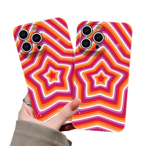 Funda Protectora Rígida para Teléfono Móvil con Diseño Retro de Estrella Roja y Naranja, con Impresión de Película Fotográfica, para <span class=keywords><strong>iPhone</strong></span> 8, X, Xr, Xs, 11, 12, 13, 14, 15, 16, 17 Pro Max - Product Image 5