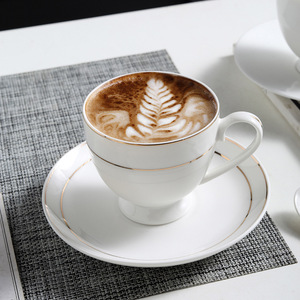 Juego de Taza y Platillo de Café de Cerámica de Color Sólido, Moderno, Portátil y Sencillo, para el Desayuno en Casa y el Té de la Tarde en Hoteles, con Opción de Logotipo Personalizado - Product Image 4