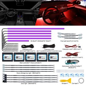 2025 New 12V 64 Màu Sắc RGB Symphony LED Ánh Sáng Tâm Trạng Ứng Dụng Điều Khiển Trang Trí Sợi Quang Tự Động Chiếu Sáng Nội Thất 8W Phổ - Product Image 5