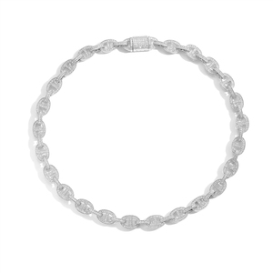 Chaîne de nez de <span class=keywords><strong>cochon</strong></span> unique Hop 11 MM, plaquée or, sertie de zircons, collier et bracelet pour homme, idéal pour les soirées - Product Image 4