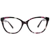ZOWIN modèle 33188 carré femmes acétate optique cadre Floral acétate lunettes logo personnalisé cadre prêt Stock lunettes