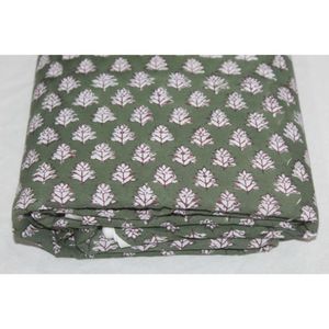Handmade Textile Hand Block Printed Cotton Fabric Wholesale Lightweight Cotton Fabric Indian Floral Dress Making Fabric - Product Image 4