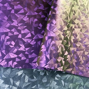 Iridescent Printed Geometric PU Fabrics Wholesale Faux <strong>Leather</strong> <strong>Sheets</strong> for Furniture Decorative Chair Craft Bag Garment Material - Product Image 5