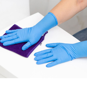 Casa limpia de <span class=keywords><strong>un</strong></span> solo uso de examen de nitrilo guantes de látex, nitrilo guantes de examen libre de polvo - Product Image 4