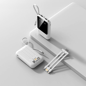 Meilleures ventes : Mini batterie externe portable personnalisée avec logo, 10000 mAh, affichage LED intelligent, chargeur de téléphone avec lampe torche - Product Image 1