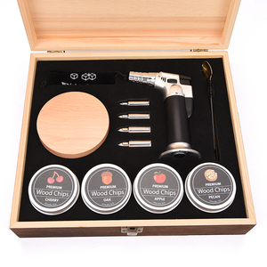 WEIBU 2026 NEW <strong>Whiskey</strong> Smoke Infuser Hot Selling <strong>Smoker</strong> with Ice Cubes Torch 6 Natural Wood Chips - Product Image 3