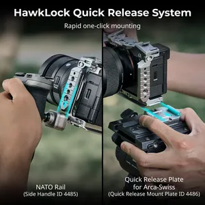 5198 hawklock ชุดกรงปลดเร็วซิลิโคนสำหรับ <span class=keywords><strong>Sony</strong></span> <span class=keywords><strong>Alpha</strong></span> 7C i/ 7CR สำหรับ DJI RS4 Pro กรงกล้องขนาดเล็ก - Product Image 2