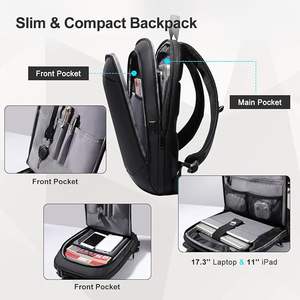 वीर नाइट वाटरप्रूफ पुरुषों यात्रा स्कूल बैग कस्टम बड़ी क्षमता कंप्यूटर व्यवसाय लैपटॉप बैकपैक यूएसबी चार्जर पोर्ट के साथ - Product Image 6