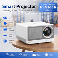 Projecteur 4K UHD natif RD910 avec moteur optique ultra-scellé, 64 Go, pour home cinéma, vidéo native, projecteur de jeu 4K, Proyector