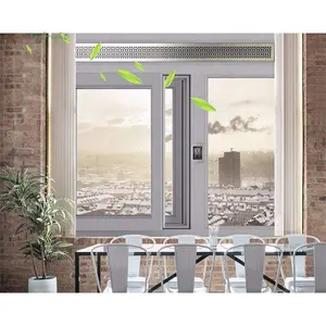 家庭用二重ガラス強化ガラス換気システムアルミニウム窓