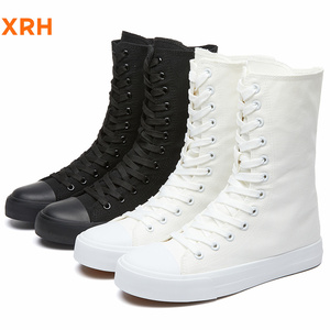 XRH all'ingrosso all'ingrosso Chaussures <span class=keywords><strong>La</strong></span> Mode En Toile Classic Logo personalizzato High Top Blank Kids scarpe di tela per le donne nuovi stili - Product Image 6