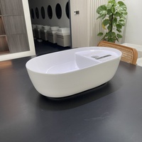 Lavabo en céramique blanc à poser sur comptoir, design artistique, pour salle de bain, de l'usine Sanitary Ware Factory