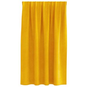 VidaXL W2B tende oscuranti con nastro superiore in velluto giallo senape Set 2 pezzi - Product Image 1