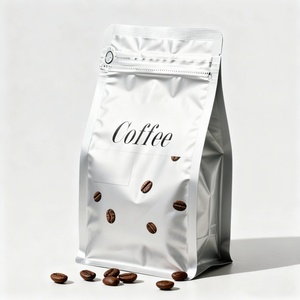 Bolsa de Embalaje de Café en Polvo de Aluminio Impresa Personalizada, 250g 500g 1kg 12oz, Reciclable, con Válvula, Cierre y Fondo Plano - Product Image 2