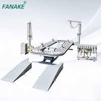 Banc de redressage de carrosserie automobile à cinq rangées, économique, pour la redressage de châssis et la réparation de carrosseries, modèle O Liner