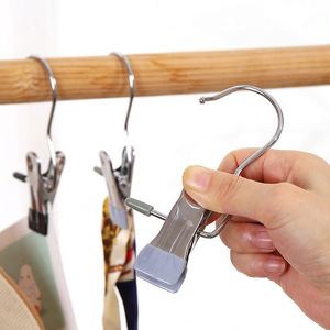 Crochet de suspension multifonctionnel en métal brillant sans trace pour vêtements, pince à vêtements pour salon - Product Image 1