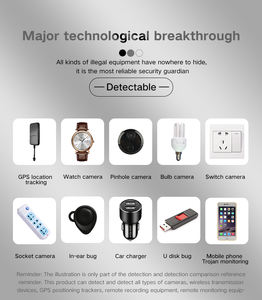 2000mah büyük pil <span class=keywords><strong>T2</strong></span> sinyal dedektörü Anti-eavesdropping Anti Spy şirket verilerini korumak akıllı sinyal tarayıcı - Product Image 5