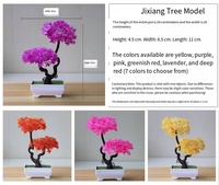 Plante en pot Bomao, petite fleur en plastique, décoration d'intérieur, ornements floraux, cerisier, neige verte, mini