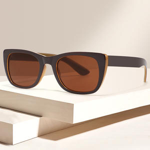 Lunettes de soleil œil de chat Conchen, monture noire en PC, protection UV400, unisexe, pour la pêche, les voyages, la conduite, la mode - Product Image 2