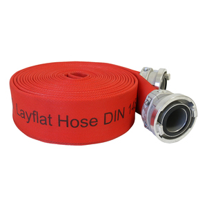 Tubo antincendio flessibile DIN 14811 da 3 pollici in EPDM ROSSO ad alta pressione, con raccordi Storz in alluminio certificati FM per la lotta antincendio SL - Product Image 2