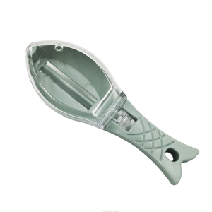 Outil de nettoyage pratique et compact pour la cuisine domestique : Écailleur de poisson manuel en plastique avec couvercle - Product Image 6
