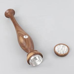 Molinillo de Tabaco de Nogal Negro con Diseño de Florero para Uso Doméstico, <span class=keywords><strong>Triturador</strong></span> de Cocina - Product Image 2