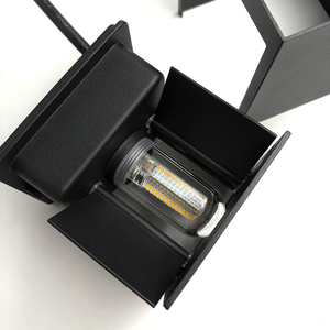 Đèn Tường Ngoài Trời màu đen với bóng đèn gu9 2700K/3000K 10x10cm không thể sạc lại để sử dụng trong nhà và ngoài trời - Product Image 2