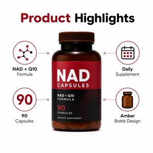 แคปซูลอาหารเสริมโคเอนไซม์ คิวเท็น รีสเวอราทรอล ไลโปโซมอล NAD+ แบรนด์ส่วนตัว - ปราศจากกลูเตน เสริมสร้างภูมิคุ้มกันสำหรับทารกแรกเกิด - Product Image 2