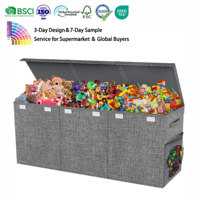 Boîte de rangement pour jouets d'enfants à grande capacité, organisateur domestique moderne, pliable et réutilisable pour le rangement dans la garde-robe