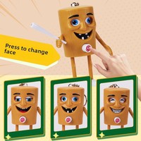Internet célébrité transfrontalière Shanhaijing bâton en bois Figure transformant visage jouet PVC porte-clés pendentif cadeau pour enfants