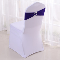 Vente en gros usine : Nœuds de chaise extensibles en Spandex bordeaux pour mariages, événements et fêtes, avec décoration rose extensible faite à la main