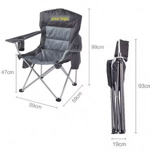 Chaise de camping pliante géante avec sac isotherme, nouveau design, échantillon gratuit, pliable pour le camping en plein air - Product Image 3