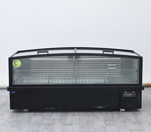 Vitrine réfrigérée combinée à porte vitrée pour supermarché, avec îlot de présentation pour aliments surgelés et viande, et congélateur coffre profond - Product Image 3