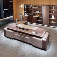 Grand bureau de direction de luxe moderne Table de patron durable pour le directeur