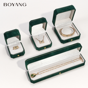 Juego de Caja de Joyería de Terciopelo de Lujo Boyang para Anillos, Colgantes, Collares y Pulseras - Product Image 2
