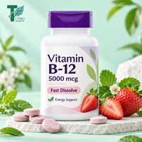 Comprimés de Vitamine B12 en Marque Blanche OEM, Complément Alimentaire pour le Métabolisme Énergétique et le Soutien du Système Nerveux