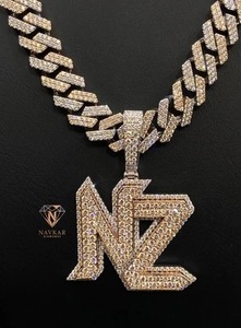 Most Selling Moissanite Solitaire Pendant Fine Craftsmanship Necklace For Bridal Jewelry Collection Available At Best Price - Product Image 2