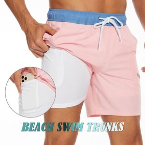 Summer New <b>Men's</b> Shorts Fashion Holiday Beach Short Pants Custom Pattern Board Shorts 4 Way Stretch Plus Size <b>Men</b> Swim <b>Trunks</b> - Product Image 4